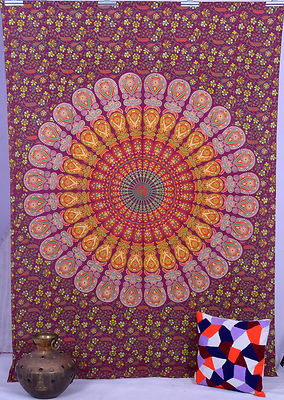 Mandala Indian Wall Hanging Hippie Tapestry Bohemian Throw Bedspread ...