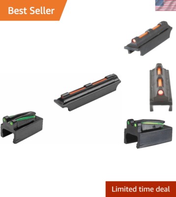 Precision Magnetic Gun Sights for Ventilated Ribs - Red/Green Glow Features