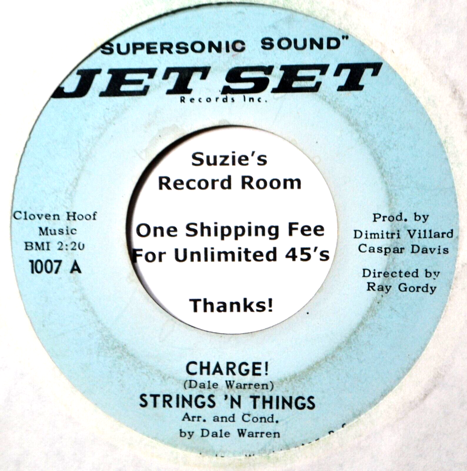 Strings N Things Charge Soul Instrumental Jet Set Low-End 45 7