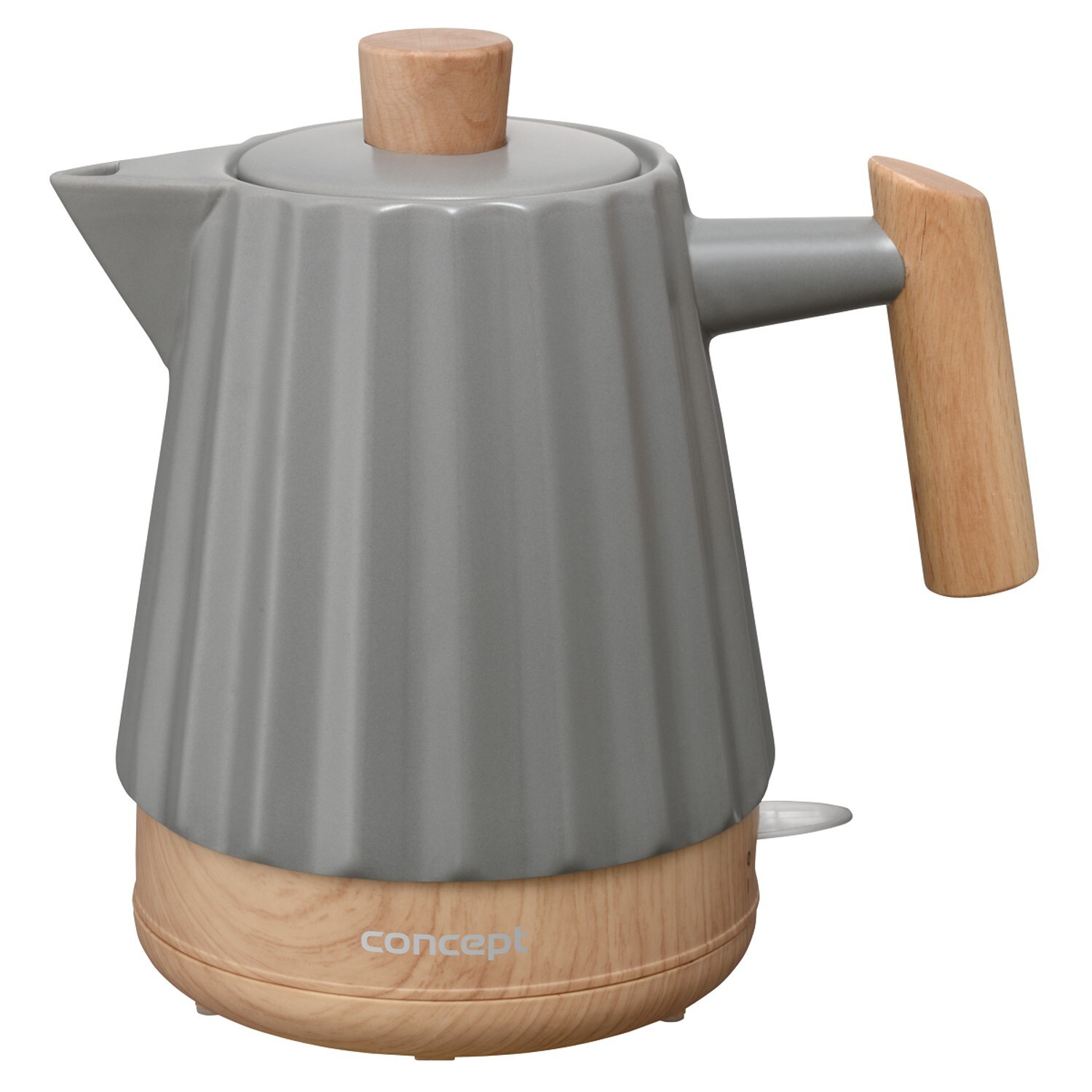 Bouilloire électrique Concept RK0092 céramique grise 1500W sans fil 1,5L