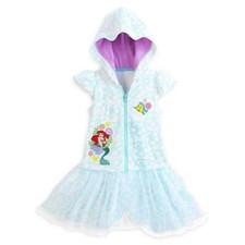 Disney Store Princess Little Mermaid Ariel Girl Swimsuit Cover Up Size 5/6