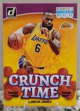 2022-2023 Panini Donruss, Crunch Time Purple Press Proof, LeBron James #10