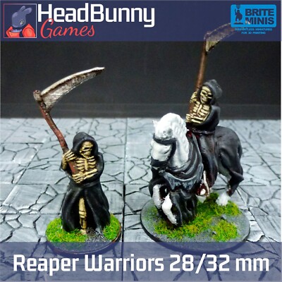 Reaper Skelett Krieger Miniatur Set UNBEMALT DnD 28 mm 32 mm Fantasy RPG