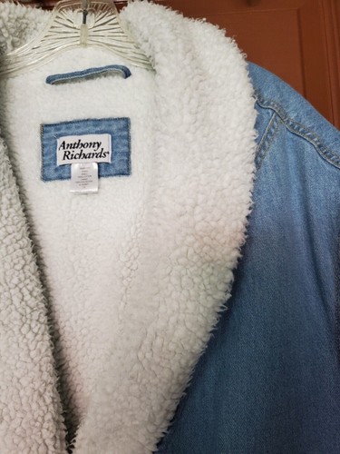 Anthony Richards Jeans- und Lammfelljacke Übergröße 1X - Bild 5 von 6