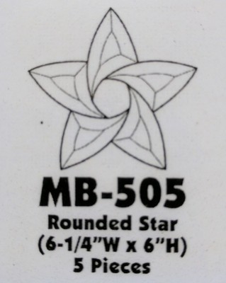 Glass Crafting Supplies Round Star Bevel Cluster - 10.25 Inch Stained ...