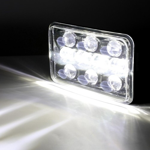 4PCS 4x6" LED Headlights Hi/Lo Beam Black Sealed Lamp for GMC Isuzu Cargo Truck - Picture 7 of 12