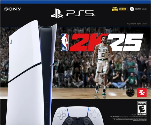 Brand New Sony PlayStation 5 Digital Slim Console NBA 2K25 Bundle - Picture 2 of 3