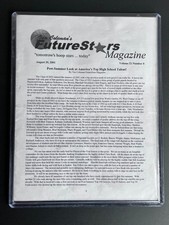 RARE 2001 VAN COLEMAN'S FUTURE STARS HIGH SCHOOL MAGAZINE LEBRON JAMES #8 Vol 21