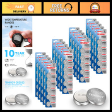 100 Pack CR2032 Lithium Coin Cell Batteries - Compatible with AirTags, Key FOBs,