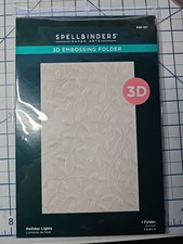 Spellbinders 3d Embossing Folder Holiday Lights
