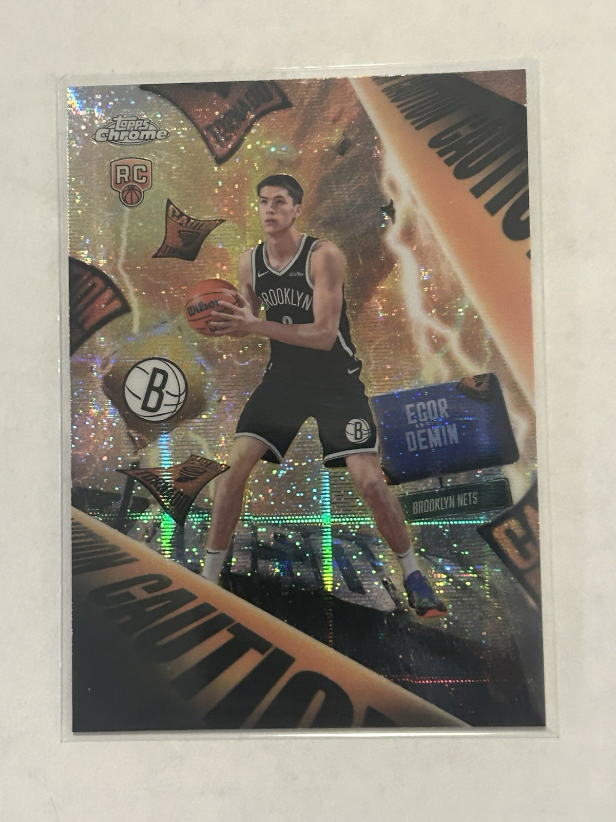 Egor Demin 2025-26 Topps Chrome #AD-8 Advisory Rookie CASE HIT Nets RC SSP