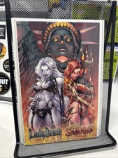 LADY DEATH / Satanus Eternal SABBATH #1 JEWEL Edition SORAH SUHNG firmato con certificato di autenticità