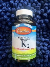  Carlson Laboratories Vitamin K-2 5mg 60 Capsule EXP 08/2026