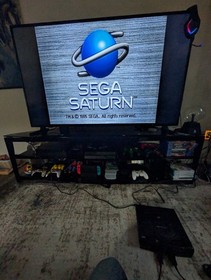 Sega Saturn Console System MK-80000 With 2 Controllers & Dragon Ball Z Game