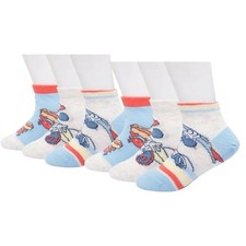 Character Toddler Quarter Ankle Socks, 6 Pairs Size: 4T-5T NWT