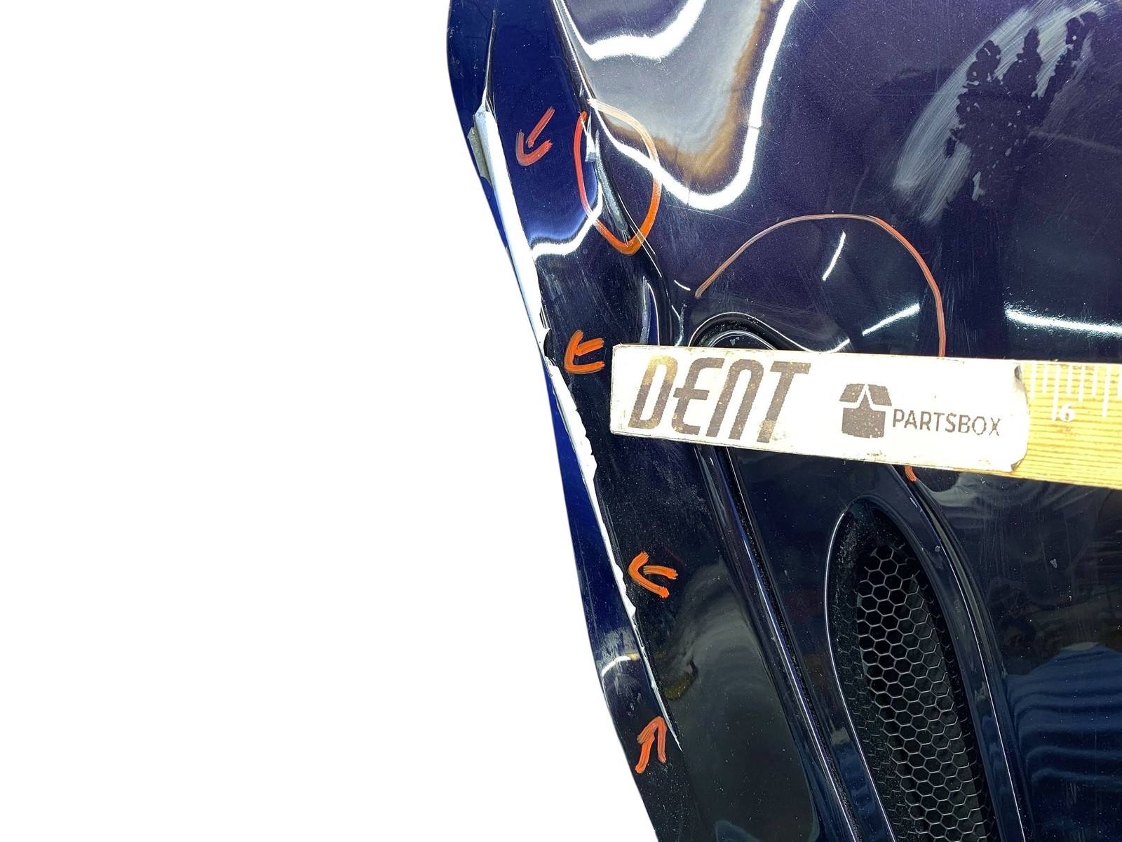 2018-2023 MCLAREN 720S FRONT HOOD BONNET PANEL W/ VENTS AMETHYST BLACK *DAMAGED*