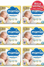 Mamia Newborn Nappies Size 1 Baby Mega Pack 5kg 6 X 24 -144 Nappies In Total 0.09 per nappy