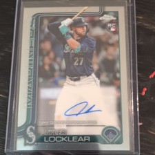 Topps 2025 Chrome Rookie Autograph Tyler Locklear #RA-TL Mariners