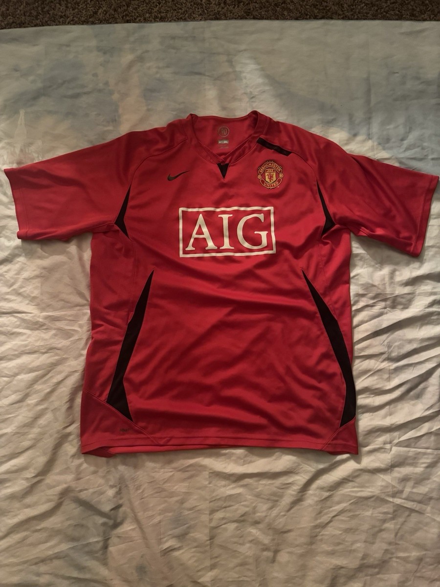 Nike Manchester United Mens Size XL Training Jersey AIG Sports 07