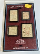 VTG Indygo Junction IJF120 Home Sweet Home 4 Needlework Stitchery Patterns 1999