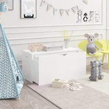 Kids Toy Storage Organizer with Rolling Drawer, Wooden Toy Chest