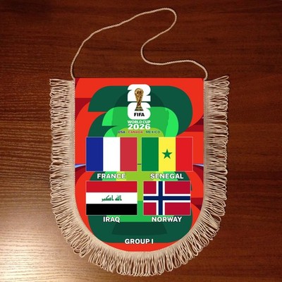Pennant France Senegal Iraq Norway 2026 Football Team