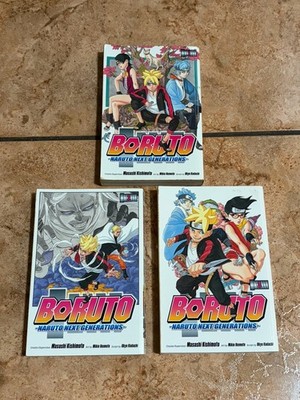 Boruto Naruto Next Generation Manga Volumes 1 2 3 Set English Version Viz Media