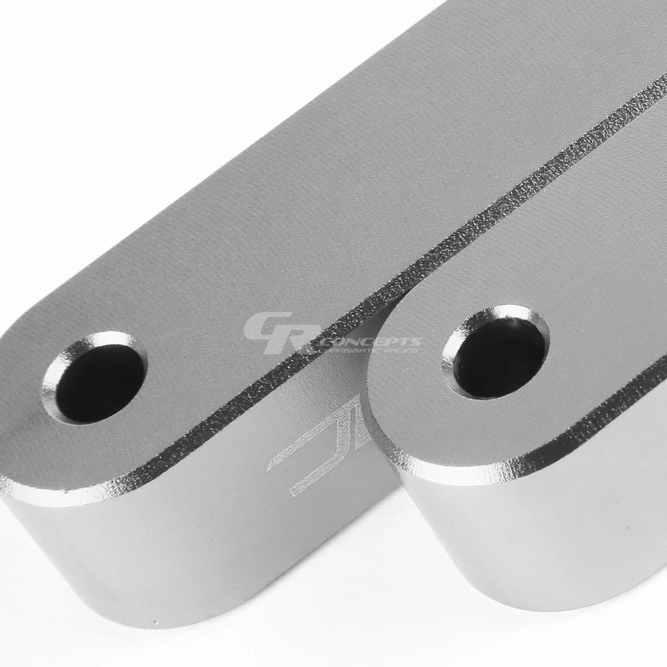 ESPACIADOR DE CAPÓ PLATEADO ELEVADOR + PERNOS BAJA TEMPERATURA DEL COMPARTIMIENTO DEL MOTOR PARA CIVIC/DEL SOL/INTEGRA Foto 4 de 4