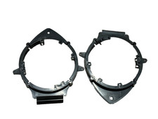 6-Inch Car Speaker Adapter Rings Pair Black Plastic Spacers New Set 2