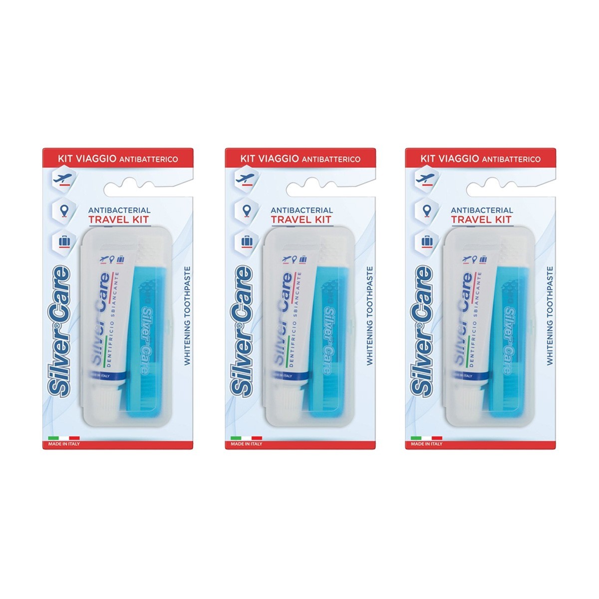 Spazzolificio Piave Spa Silver Care Travel Kit Spaz+Dent20 - Immagine 6