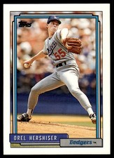 1992 Topps Orel Hershiser Los Angeles Dodgers #175 24016