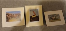 Sir Alfred James Munnings Prints x 3 horse racing