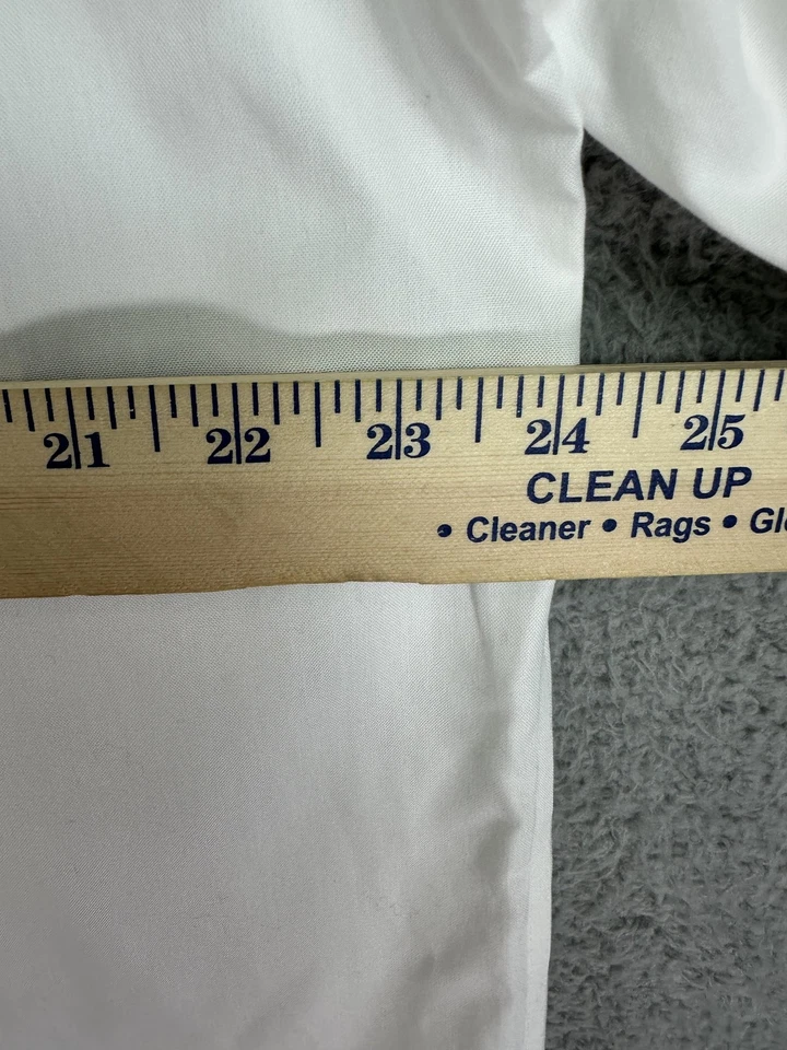 Camisa Croft & Barrow Para Hombre 16.5 32/33 Blanca Calce Clásico Sin Hierro Vestido Abotonado Foto 4 de 4