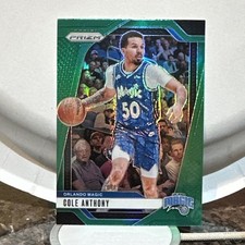 Cole Anthony 2024-25 Panini Prizm Green Prizm #73 Orlando Magic Basketball Card 
