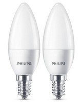 2Er Pack Philips Led E14 B35 4W = 25W Kerzenform 250Lm 230V Warmweiß 2700K