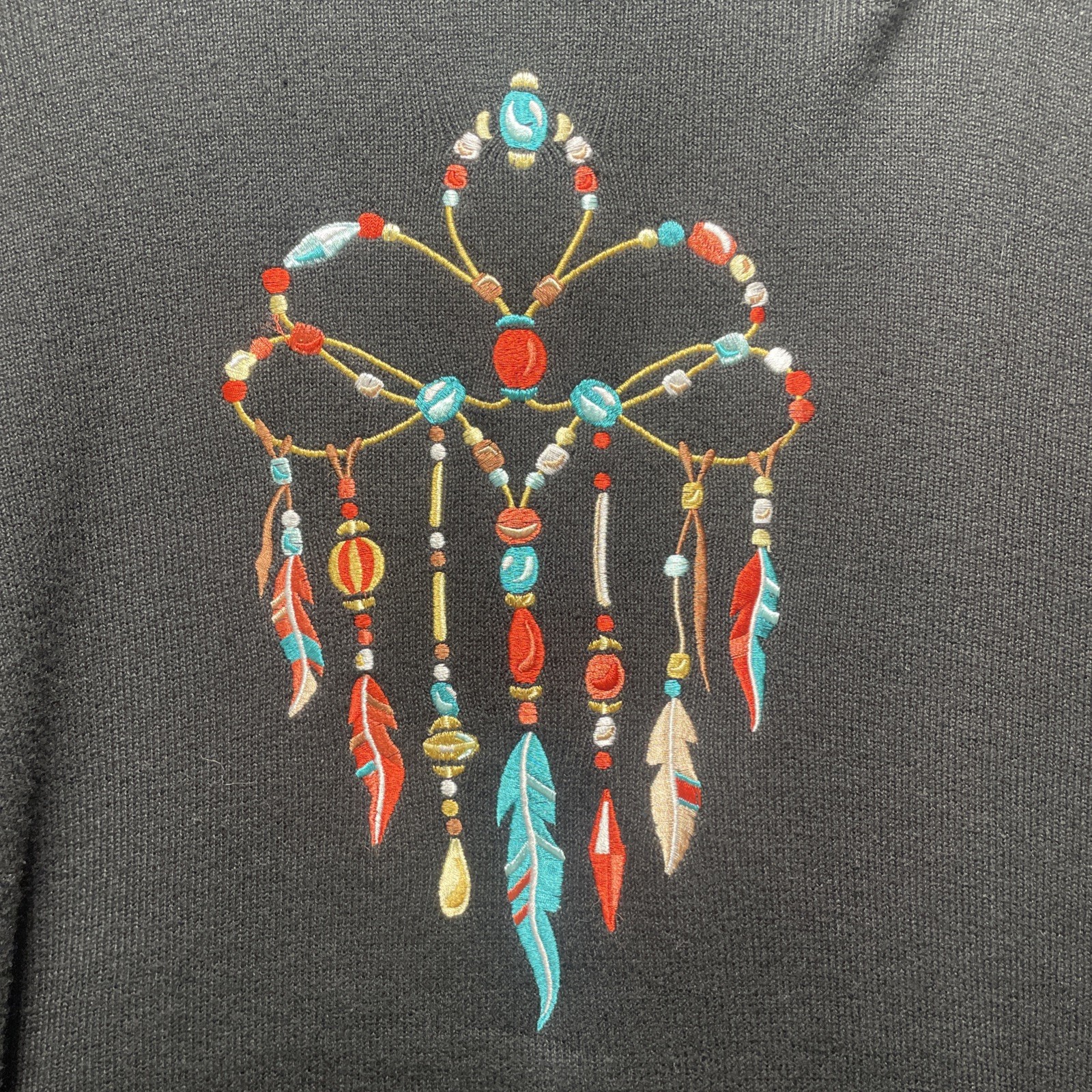 Bob Mackie Wearable Art Embroidered Dreamcatcher … - image 9