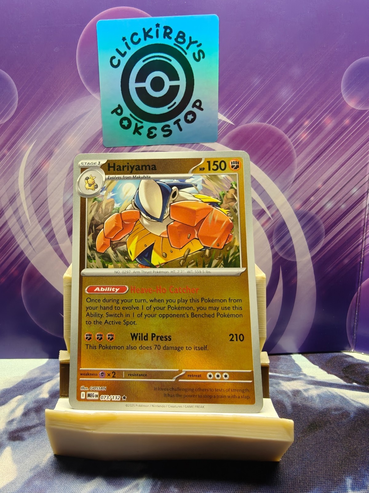 Hariyama 073/132 ME01: Mega Evolution [MEG] - Reverse Holo Rare Near Mint - EN