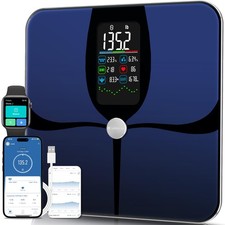 Lepulse Smart Weight Scale with BMI Body Fat Muscle Mass, 4.68" Large Display...