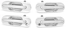 4 pcs = Outside Outer Exterior Chrome Door Handles for 1997 thru 2001 Honda CR-V