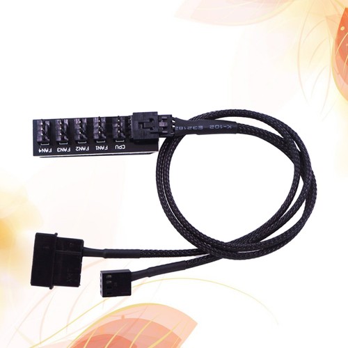 Hub PWM 5-Pin Male Cable Power Adapter Cable Sleeved Cord for Computer - 第 6/12 張圖片