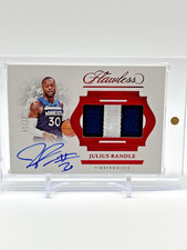 JULIUS RANDLE 2024-25 PANINI FLAWLESS HORIZONTAL GAME-USED PATCH AUTO RUBY 1/15