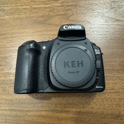 Canon EOS 20D DSLR Camera Body 8.2MP - Turns On - Back Protective Screen Crack