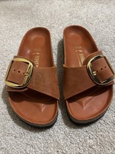 New w/o Tags Birkenstock Madrid Big Buckle Dove Narrow - Size 35
