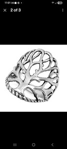 Tree of Life Ring Sterling Silver 925 