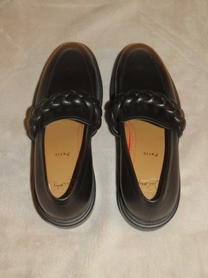 Christian Louboutin Urbino Moc Braid Black Leather Loafers 8.5 NWB Christian Louboutin Urbino Moc Braid Black Leather Loafers  main image 3