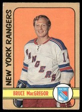 1972-73 O-Pee-Chee OPC Bruce MacGregor VTG New York Rangers #103