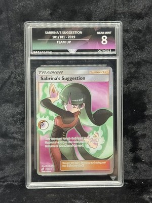 2019 Pokemon Sonne & Mond Team Up #181 Sabrina's Suggestion GetGraded GG 8