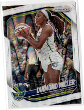 2025 Panini Prizm WNBA White Seismic #27 Diamond Miller Dallas Wings Maryland