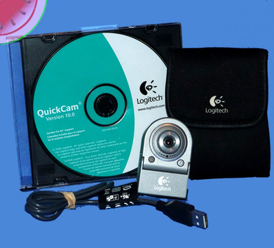 TESTED Working! LOGITECH QuickCam Deluxe USB Webcam V-UBG35 with Case Software