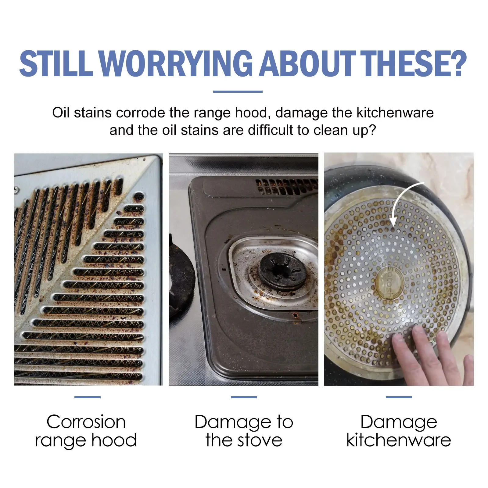 250g Multi-function Powerful Cleaning Powder of Kitchen Heavy Oil Stains 